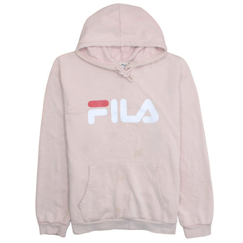 Additional front view of Fila Women's Pink Pullover Hoodie 3XL Cotton Blend Casual Sweatshirt