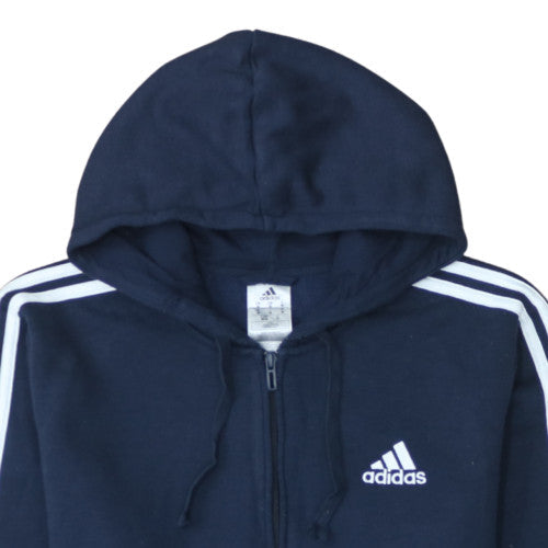 Additional view of Adidas men’s blue full zip hoodie m sports fleece regular fit