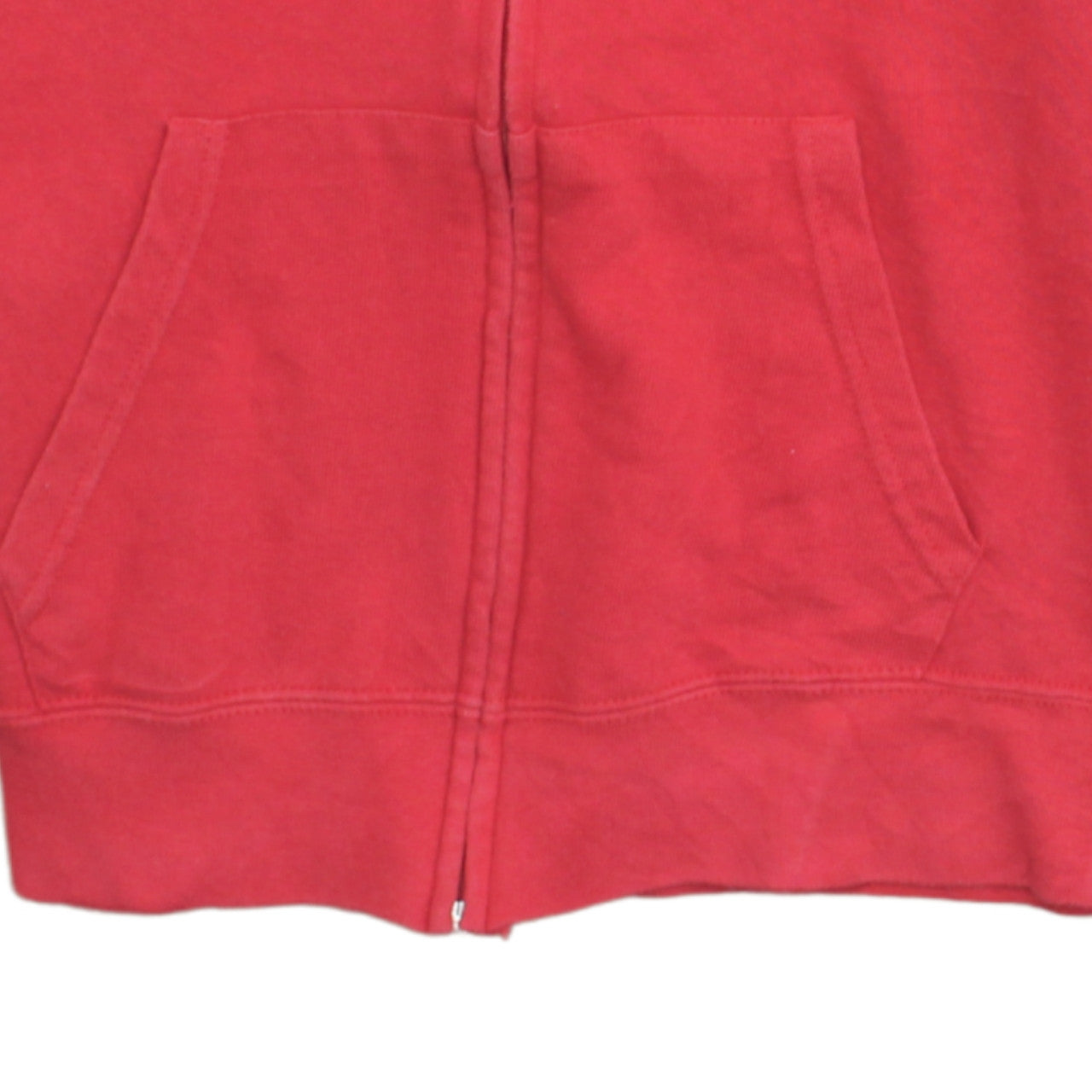 Fruit of the Loom Unisex Red Full Zip Hoodie 2XL Classic Fit