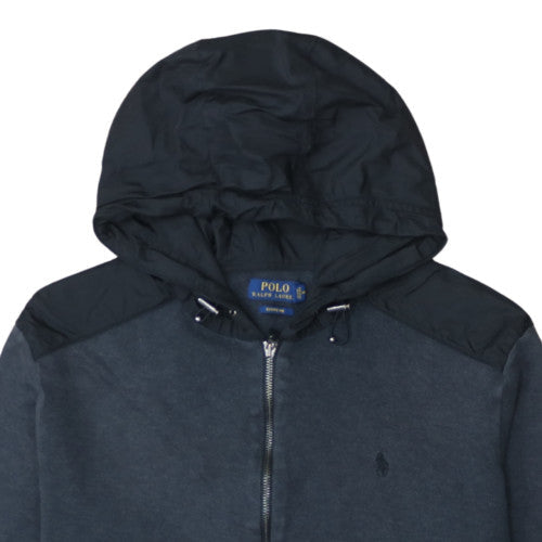 Polo Ralph Lauren Men's Black Full Zip Hoodie Size L Cotton