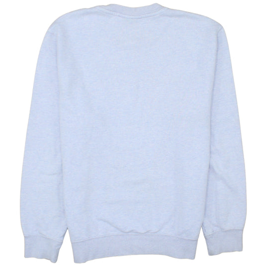 Nike Womens Light Grey Cotton Blend Crew Neck Sweatshirt S