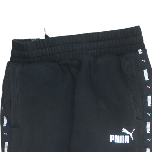 Puma Men's Black Jogger Sweatpants Size S Tapered Fit Activewear