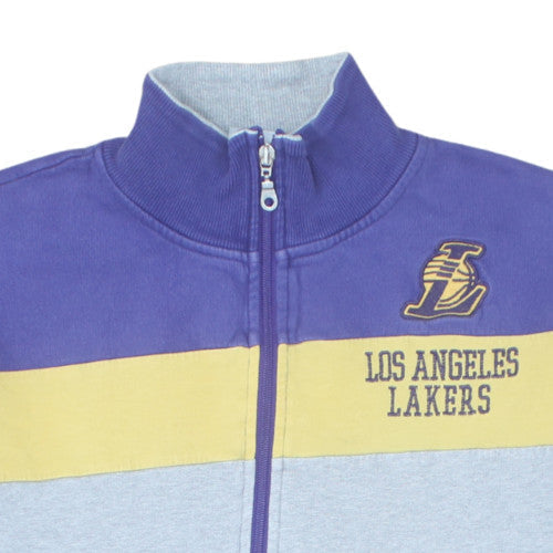 Additional view of Adidas Men's Blue Los Angeles Lakers XL Full Zip Sweatshirt