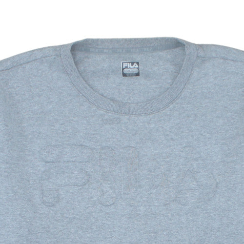Fila Men’s Grey 2XL Crew Neck Pullover Sweatshirt