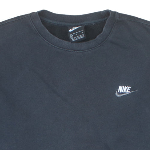 Nike Men's Black Pullover Crew Neck Fleece Sweatshirt Size L