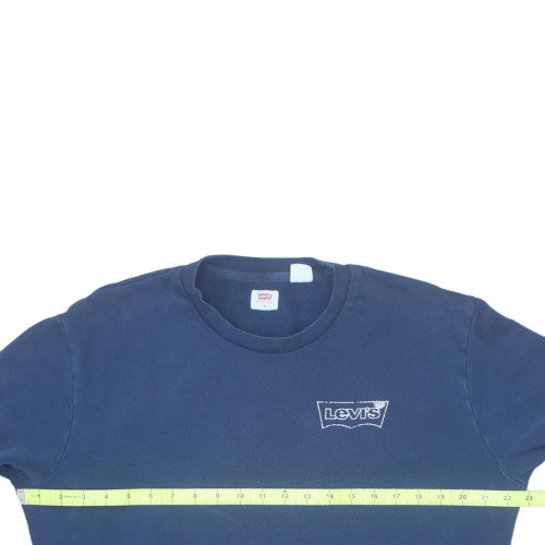 Levi's Men's Blue Logo Crew Neck Pullover Sweatshirt M