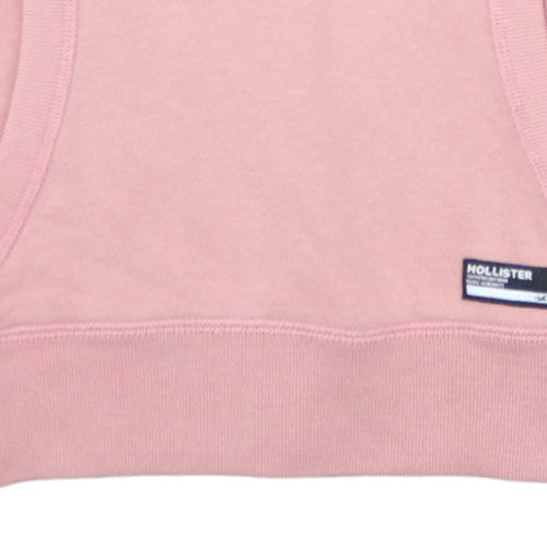 Hollister Women's Pink Pullover Hoodie XS Cotton Blend Casual