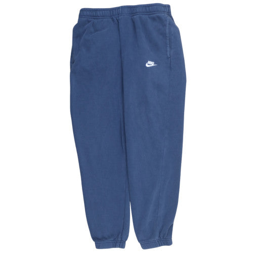 Nike Men Blue Fleece Sweatpants Regular Fit Size M