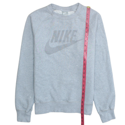 Nike Men's Grey Small Pullover Crew Neck Sweatshirt