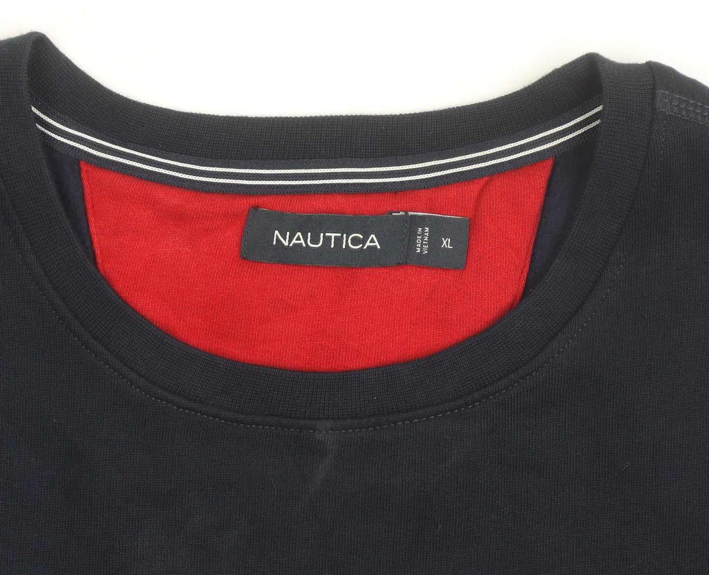 Nautica Men's Blue XL Pullover Sweatshirt Crew Neck Embroidered Logo