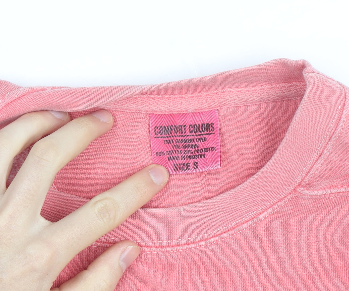 Comfort Colors Women's Pink USA Spirit Nationals Pullover Sweatshirt Size S