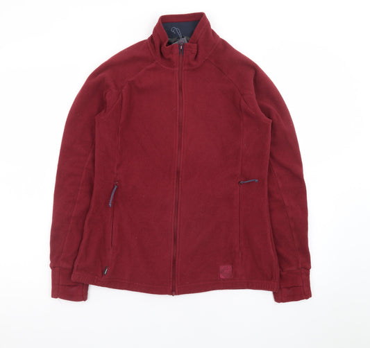 Sprayway Women's Red Fleece Full Zip Outdoor Jacket Size 10