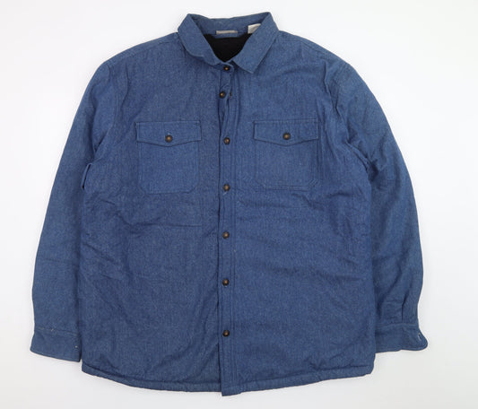 Rugged Earth Outfitters Men's Blue Cotton Flannel XL Jacket