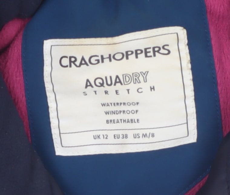 Craghoppers Women’s Blue Waterproof Parka Jacket UK 12