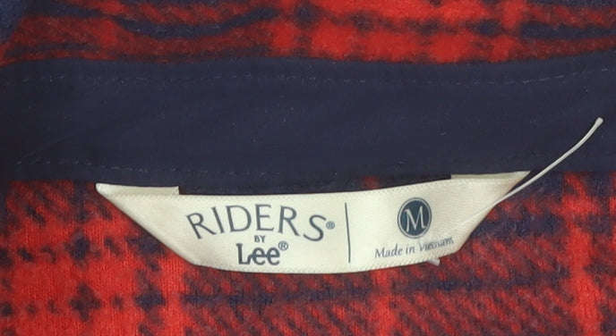 Riders by Lee Mens Red Plaid Flannel Button Pyjama Top M