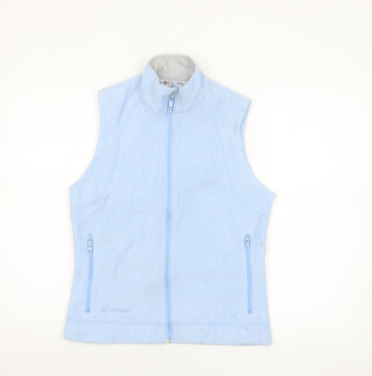 Columbia Women's Blue Fleece Waistcoat Bodywarmer Size S
