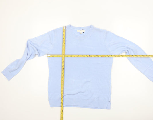 Marks and Spencer Women Blue Size 12 Crew Neck Long Sleeve Jumper
