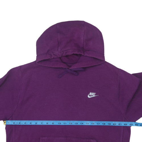 Nike Women's Purple Pullover Hoodie Size M Cotton Blend Logo