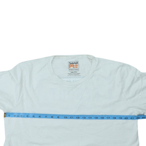 Timberland Pro White 2XL Classic Fit Crew Neck Graphic T-Shirt for Men