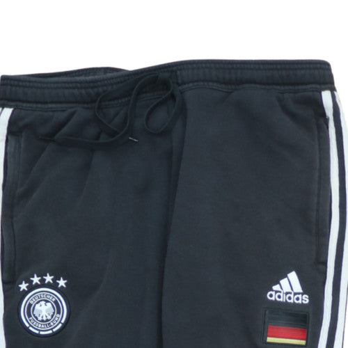 Adidas Men's Black Tapered Track Pants Size L Germany Logo Activewear