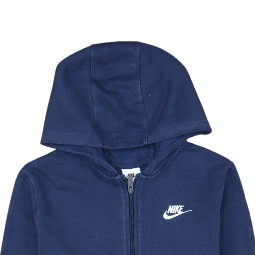 Additional view of Nike boys’ blue full zip hoodie xl (158-170 cm) cotton blend fleece