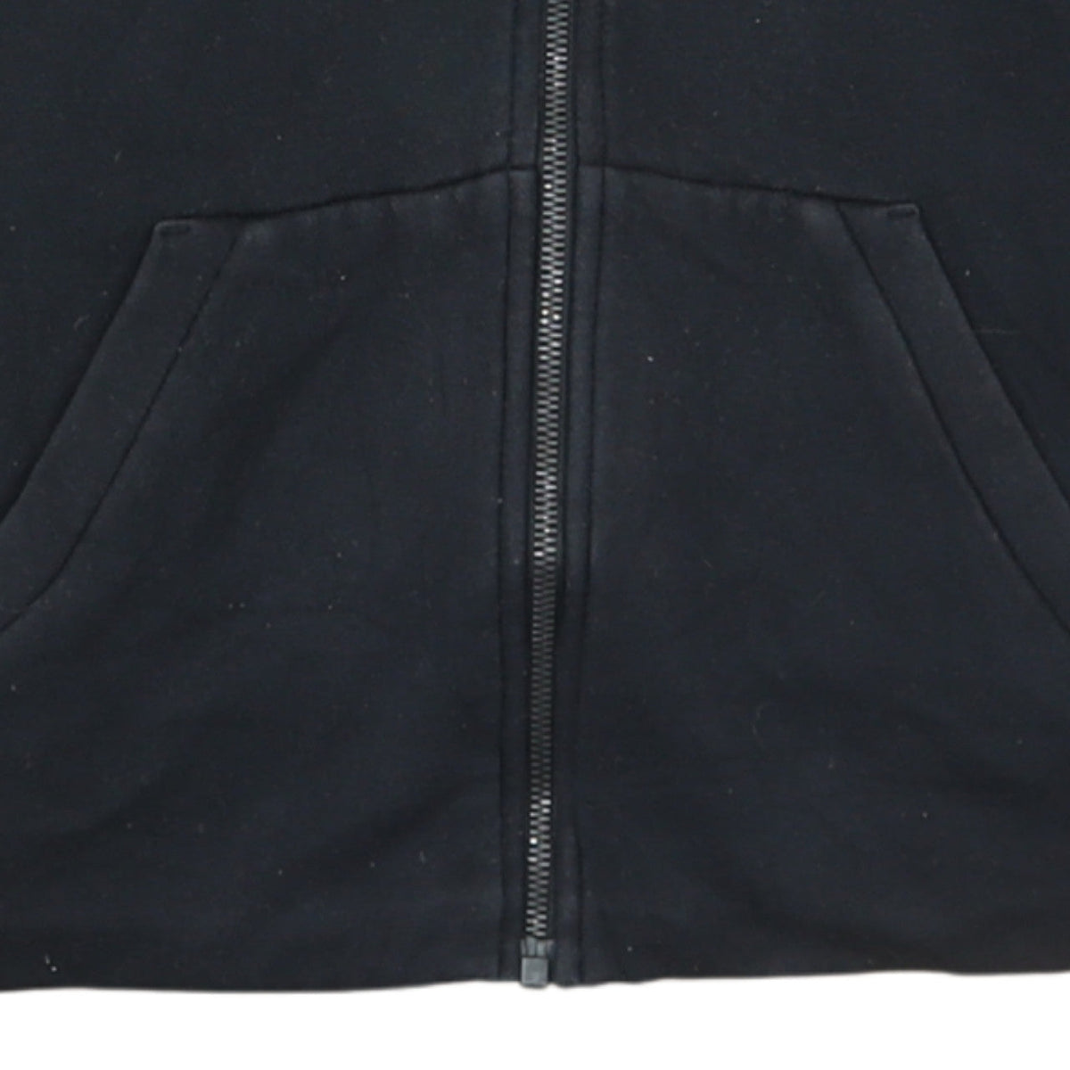 Additional view of Adidas Men's Black Full Zip Hoodie M Cotton Blend Casual Sportswear