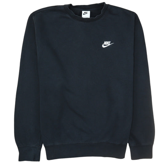 Nike Men's Black Small Crew Neck Pullover Sweatshirt