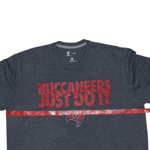 Nike NFL Team Apparel Men's Grey Buccaneers Just Do It T-Shirt XL