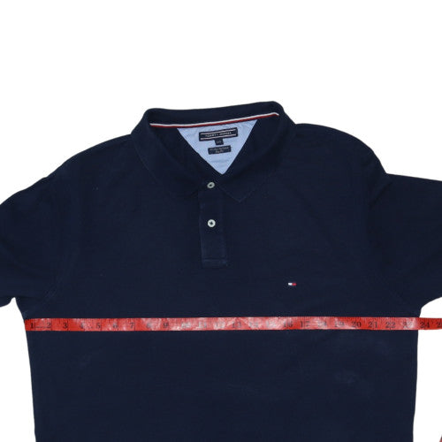 Tommy Hilfiger Men's Blue Slim Fit Long Sleeve Polo XXL