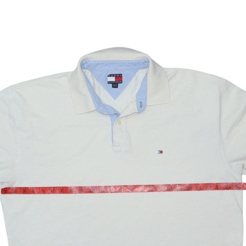 Tommy Hilfiger Men's White 2XL Classic Cotton Polo Shirt