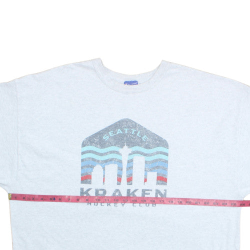 Champion Men’s Grey Seattle Kraken Hockey Club Graphic T-Shirt XXL