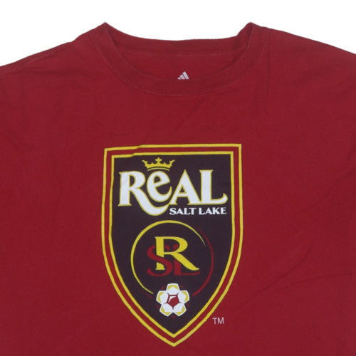 Adidas Men’s Red Real Salt Lake XL Graphic Sports T-Shirt