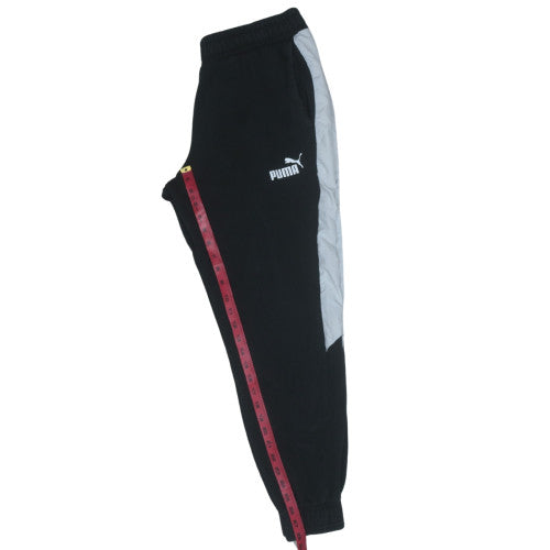 Puma Men's Black Jogger Sweatpants L Fleece Regular Fit