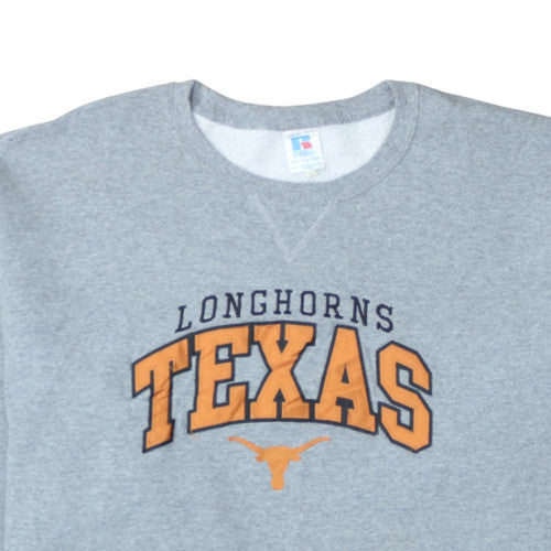 Russell Athletic Mens Grey Texas Longhorns Crew Neck Sweatshirt XXL