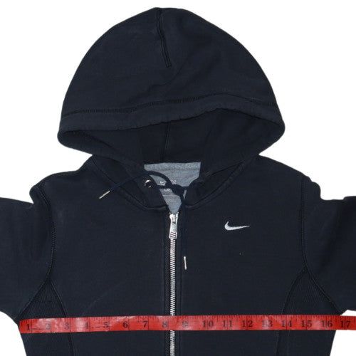 Nike Women's Black XS Full Zip Hoodie Cotton Athletic Dept