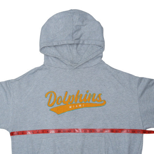 Cotton On Womens Grey Miami Dolphins Pullover Hoodie L NFL Team Apparel