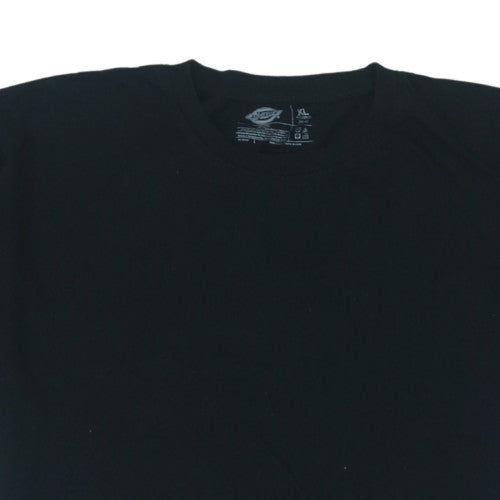 Additional view of Dickies unisex adults black xl basic crew neck cotton t-shirt