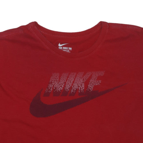 Nike Men's Red Athletic Fit Crew Neck Short Sleeve Graphic T-Shirt XXL