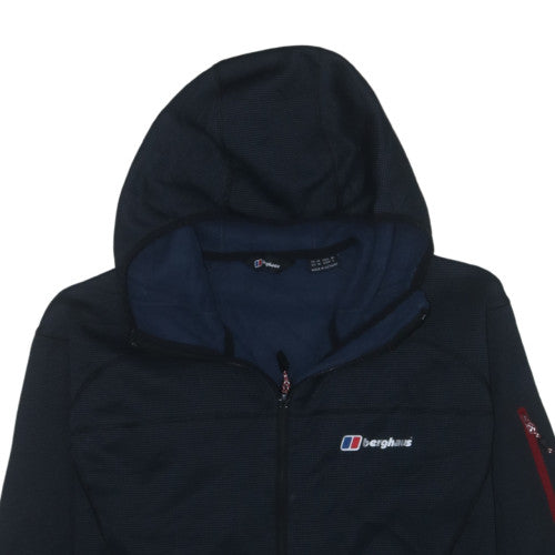 Berghaus Men's Blue Full Zip Hooded Fleece Jacket Size M