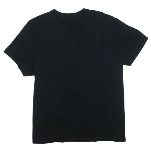 Nike Men's Black 4XL Crew Neck Short Sleeve Cotton T-Shirt