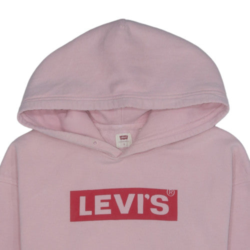 Levi's Womens Pink Relaxed Pullover Hoodie Size S Cotton Blend