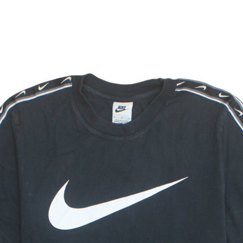Nike Men's Black Crew Neck Short Sleeve Cotton T-Shirt Size M