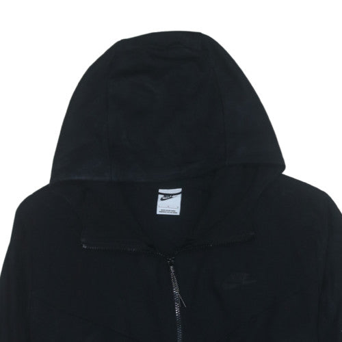 Nike Men's Black Full Zip Hoodie Size L Fleece Sportswear