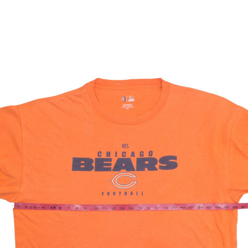 NFL Chicago Bears Orange Men's 2XL Cotton Graphic T-Shirt