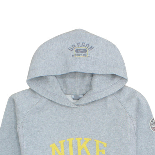 Nike Boys Grey Pullover Hoodie XL 158-170cm Cotton Blend Oregon Print
