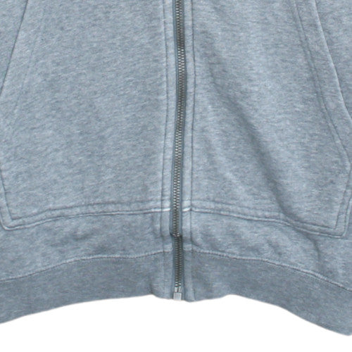 Nike Women Grey Full Zip Hoodie Medium Fleece Logo Sweatshirt