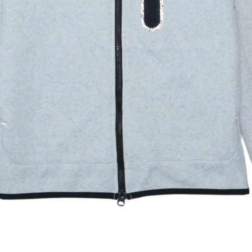 Nike Men's Grey Full Zip Hoodie Size S Fleece Sportswear