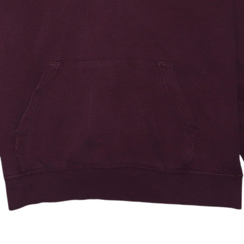 Nike Men's Red Pullover Hoodie Small Fleece Logo Sportswear