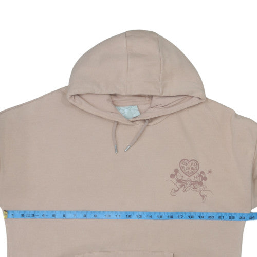 Disney x Primark Women Beige Hoodie S Minnie Mouse Graphic Cotton