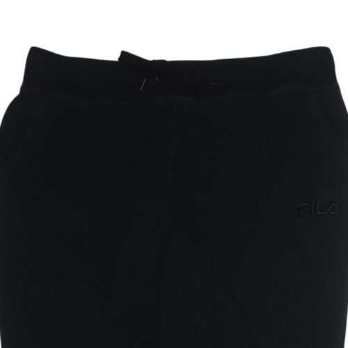 Additional view of Fila Men's Black XL Jogger Trousers Cotton Blend
